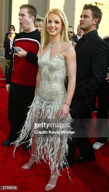 Singer Britney Spears attends the 31st Annual American Music Awards at The Shrine Auditorium November 16, 2003 in Los Angeles, California.