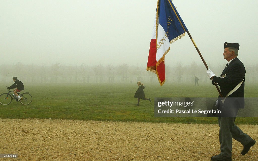 French Honour War Dead On Armistice Day