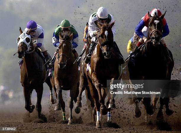Congaree and Medaglia d'Oro compete in the Classic in the $4 Million Breeders' Cup Classic, Powered by Dodge part of the 2003 Breeders' Cup World...