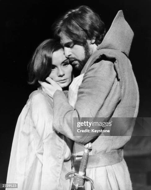 English actress Thelma Holt as Lady Macbeth, opposite Nikolas Simmonds as Macbeth in Charles Morowitz's production of Shakespeare's play at the Open...