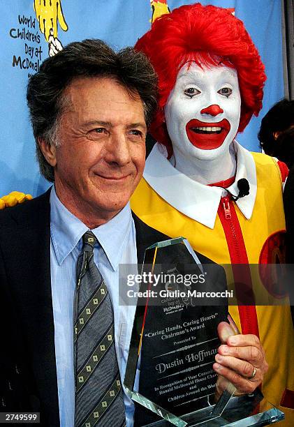 Actor Dustin Hoffman attends the World Children's Day At McDonalds on November 20, 2003 in Los Angeles, California.