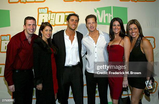 Actors Dave Kerpen, Tara Gerard-Mateski, Keith Cuda, Scott Thomas, Melanie Barger and Toni Ferrari cast of "Paradise Hotel" attend the VH1's Big In...