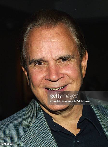 Actor Rich Little attends the Centennial Tribute to Bing Crosby at the Academy of Motion Picture Arts and Sciences on November 21, 2003 in Beverly...