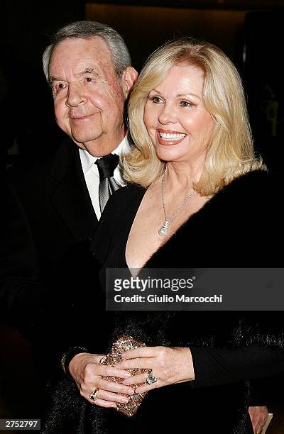 Tom Bosley & wife attends the 49th annual "Command Performance" benefit gala held on November 21, 2003 in Beverly Hills, California.