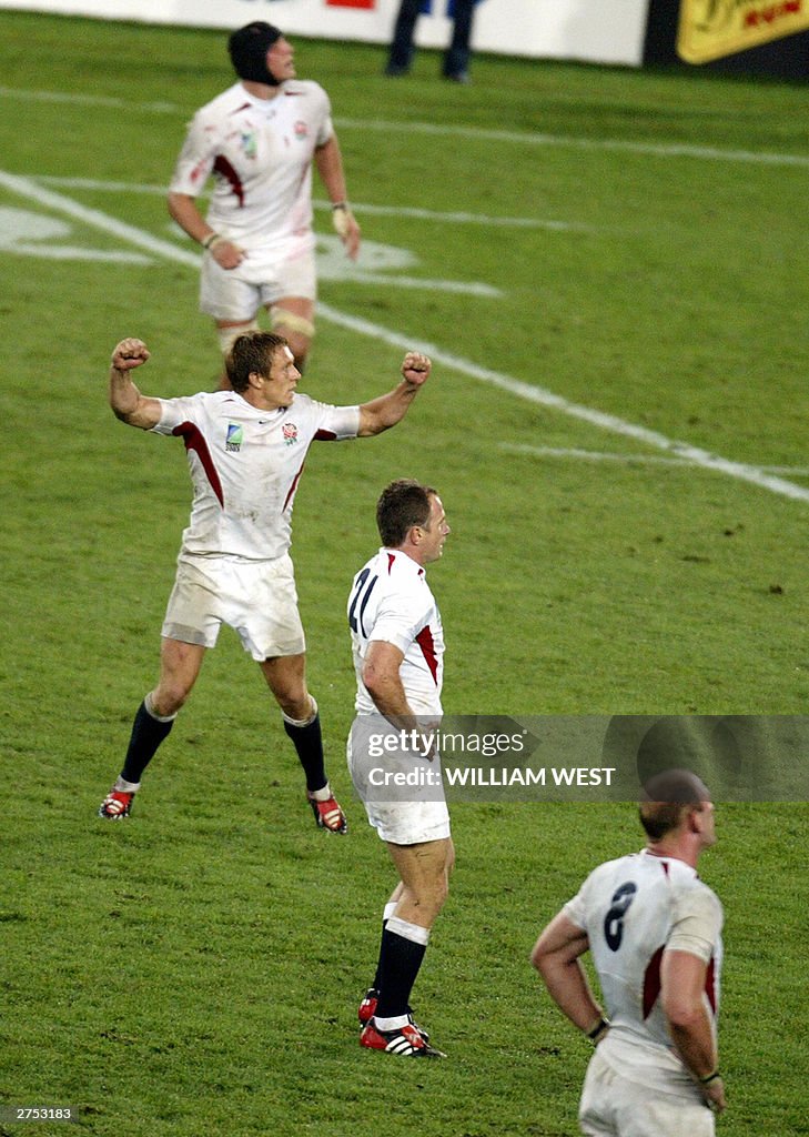 English fly-half Jonny Wilkinson jubilat