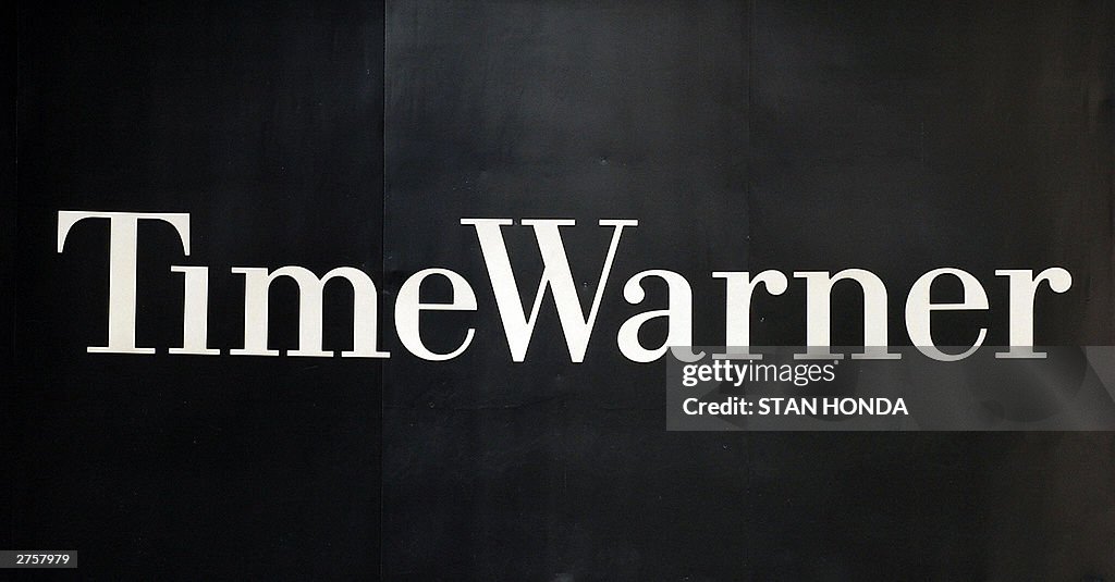 The Time Warner company logo on the fron