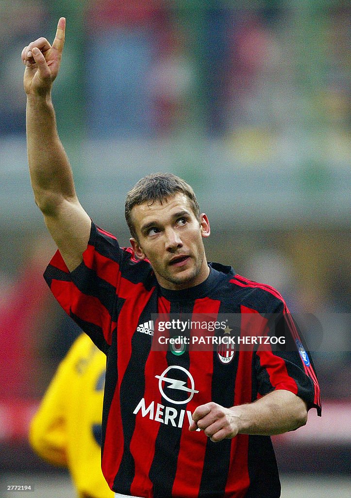 AC Milan's Ukrainian striker, Andrey She