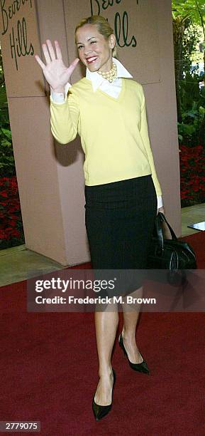 Maria Bello attends the 12th Annual Women in Entertainment Breakfast at the Beverly Hills Hotel on December 02, 2003 in Beverly Hills, California....