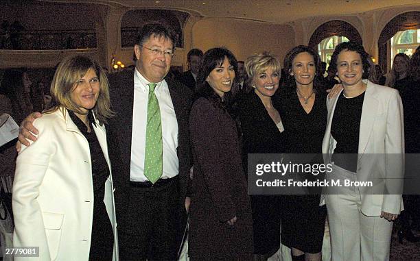 Amy Pascal, Robert J. Dowling, Audrey Wells, Carole Black, Diane Lane and Nina Jacobson attend the 12th Annual Women in Entertainment Breakfast at...