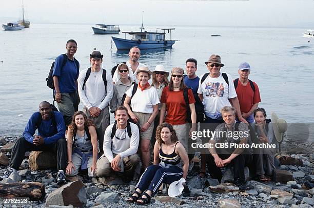 Pulau Tiga / South China Sea, Season One. Promotional portrait of the competing tribal members from the television reality series, 'Survivor,' from...