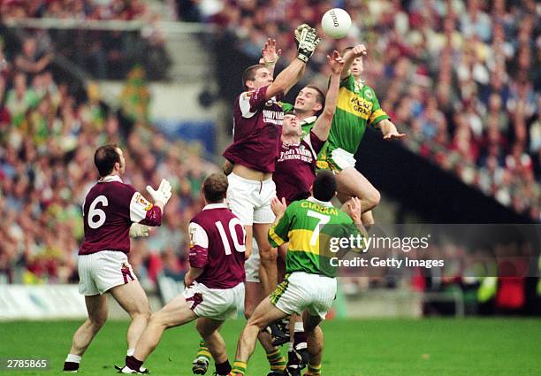 General action during the All-Ireland GAA Final between Galway and Kerry held at Croke Park,Dublin in the Republic of Ireland on the 24th of...