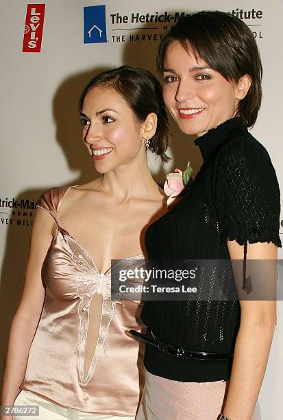 All My Children cast members Eden Riegel and Olga Sosnovska attend the 2003 Emery Awards at the Capitale December 4, 2003 in New York City.