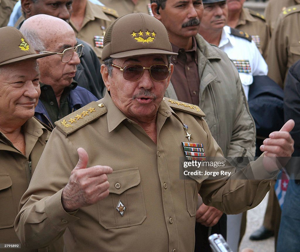 General Raul Castro General Raul Castro, Minister of the Revolutionary Armed Forces of ...
