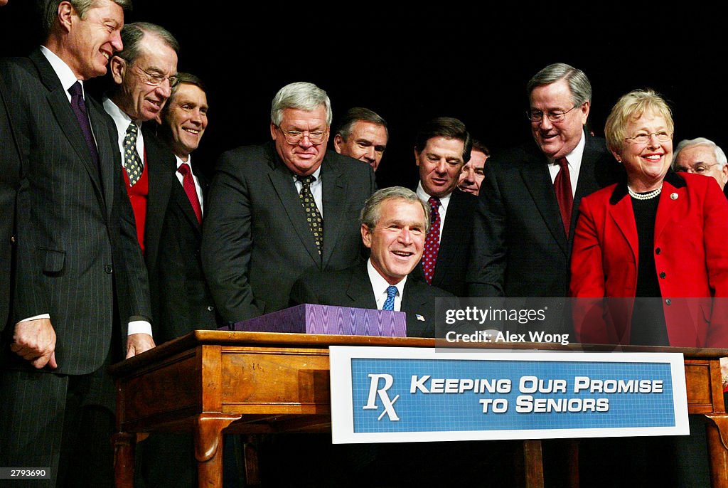 Bush Signs the New Medicare Plan