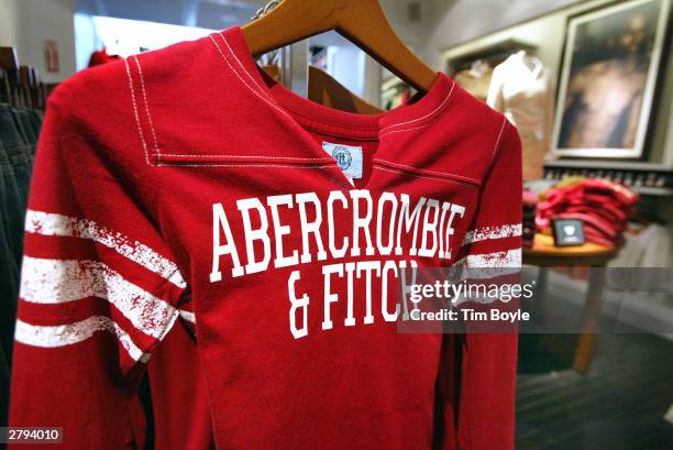 Abercrombie & Fitch clothing is displayed in one of its stores December 8, 2003 in Chicago, Illinois. A recent report claims that Abercrombie & Fitch...