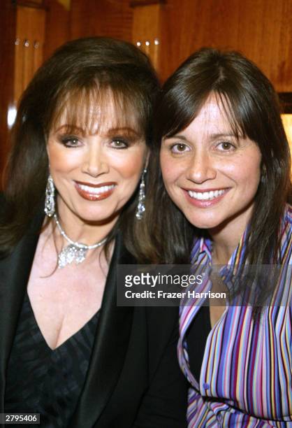 Author Jackie Collins with her daughter Tiffany Sacks at Chopard Jewellers who along with Angeleno Magazine hosted a party to celebrate the West...