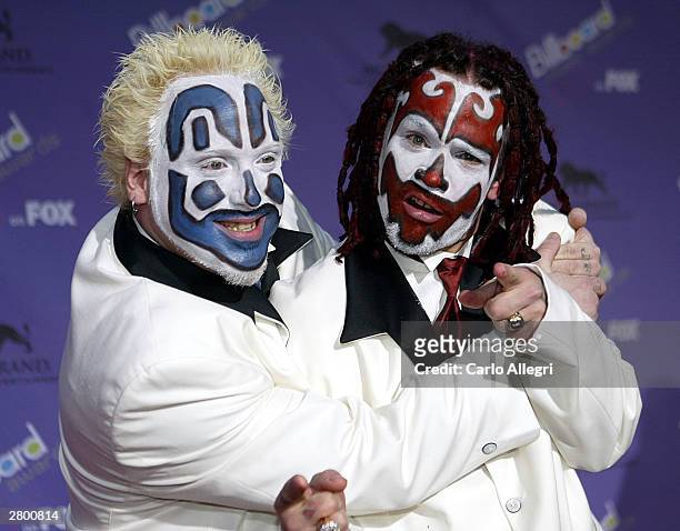The Insane Clwon Posse attends the 2003 Billboard Music Awards at the MGM Grand Garden Arena December 10, 2003 in Las Vegas, Nevada. The 14th annual...