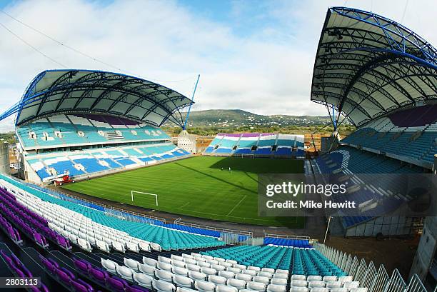 General view of the Algarve Stadium taken during a photoshoot held on December 1, 2003 in Faro-Loule, Portugal. The stadium will be used as one of...