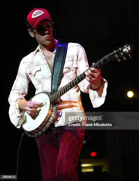 Matchbox Twenty Lead guitar player Kyle Cook performs onstage at the Z100 Jingle Ball 2003 on December 11, 2003 at Madison Square Garden, in New York...