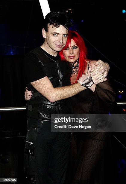 Gary Numan and his wife attend the afterparty for the UK premiere of "Lord of the Rings: The Return of the King" on December 11, 2003 at Old...