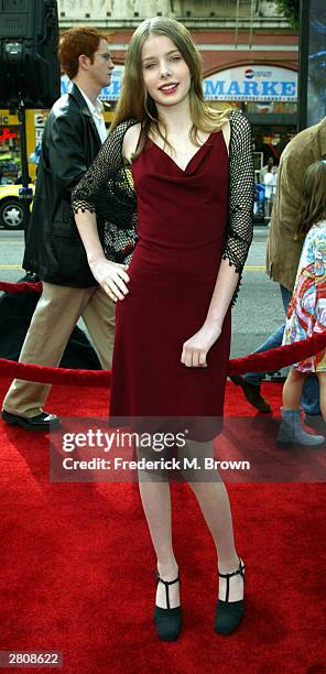 Actress Rachel Hurd-Wood attends the film premiere of "Peter Pan" at Grauman's Chinese Theater December 13, 2003 in Hollywood, California. "Peter...