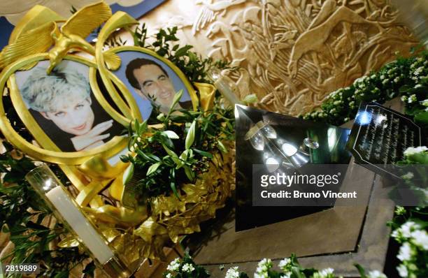 The memorial to Princess Diana and Dodi Fayad is seen in Harrods department store December 18, 2003 in London. Inquests into the death of Diana,...