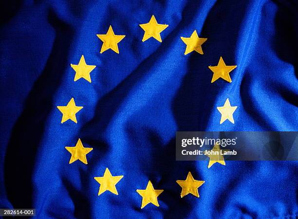 eu (european union) flag, close-up - european union flag 個照片及圖片檔