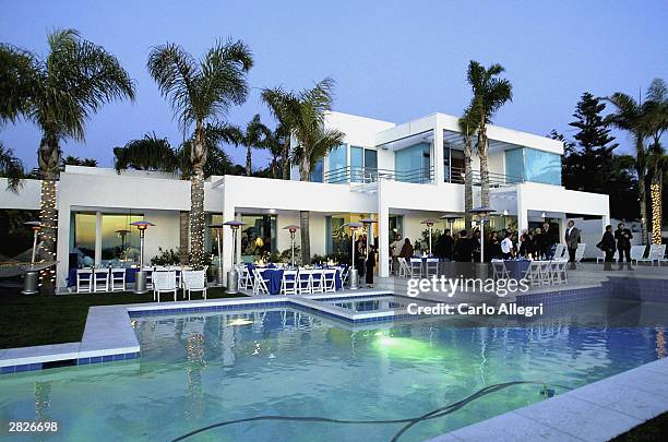 The mansion where Presidential Candidate Dennis Kucinich held a fund raising dinner December 21, 2003 in Malibu, California. Kucinich is seeking the...