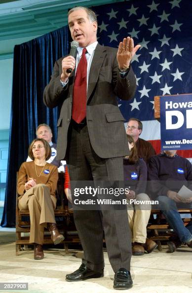 Democratic presidential candidate former Vermont Governor Howard Dean ...