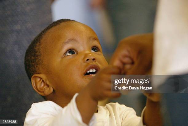 Young child is seen at the Indawo Yokobelekisa Mothers 2 Mothers centre for young single mothers who have the opportunity to help each other at the...