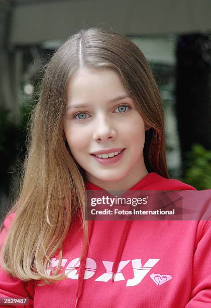 Rachel Hurd-Wood poses for a photo at a junket for her new film "Peter Pan" at The Four Seasons Hotel on December 7, 2003 in Los Angeles, California.