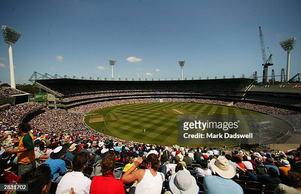General view of the MCG during day one of the Boxing Day 3rd Test between Australia and India at the MCG on December 26, 2003 in Melbourne, Australia.