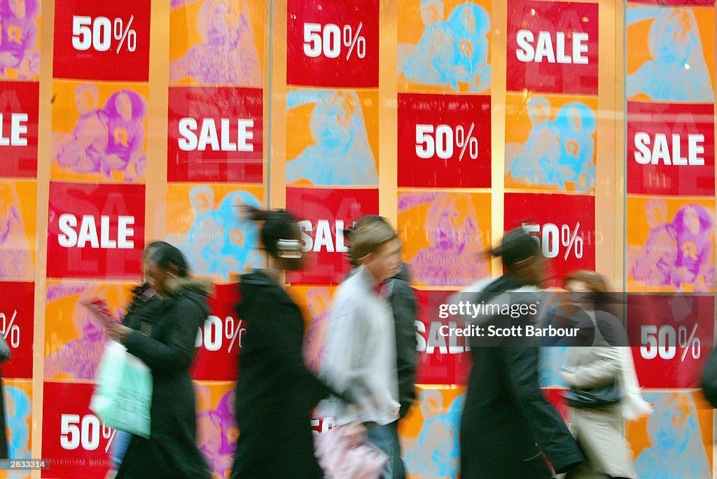 Londoners Hit The Shops As The Sales Season Begins