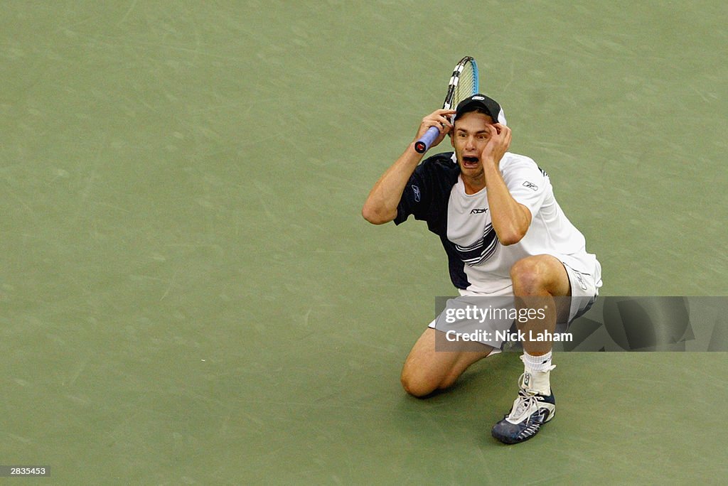 Roddick celebrates win