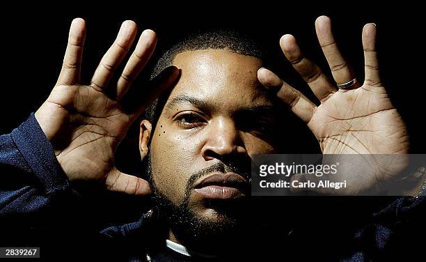 Actor/rapper Ice Cube sits for a portrait shoot during the 2003-4 Americas Party New Years Eve Talent Gift Lounge at the Venetian Hotel December 31,...