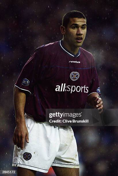Patrick Kisnorbo of Heart of Midlothian in action during the Bank of Scotland Scottish Premier League match between Rangers and Hearts on December...