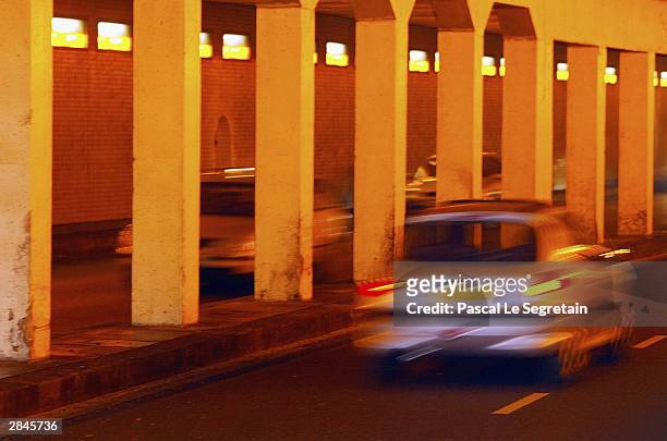 Car passes through the tunnel where Diana, Princess of Wales and Dodi Al Fayed died in a tragic car crash, January 5, 2004 in Paris. Diana and Dodi...