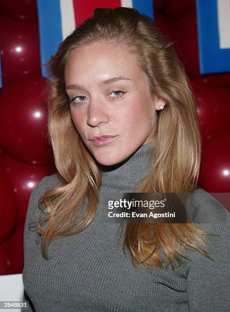 Actress Chloe Sevigny attends The Second Annual Eric Lindros Celebrity Mini-Golf Classic to benefit Children's Miracle Network on January 6, 2004 at...