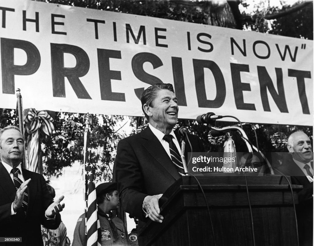 Ronald Reagan Speaks On Campaign