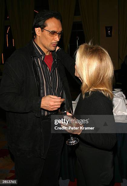 Actor Jimmy Smits and producer Daryl Roth at the New York City Latin Media and Entertainment Commission salutes "Anna in the Tropics" January 8, 2004...