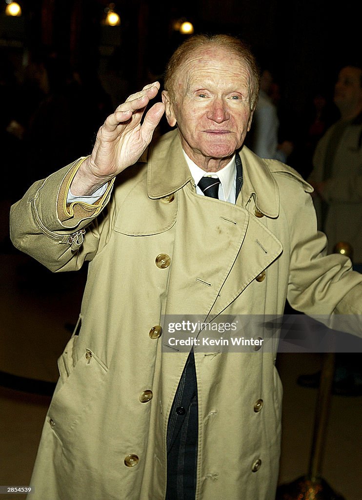 Actor Red Buttons arrives at the Los Angeles premiere of the stage ...
