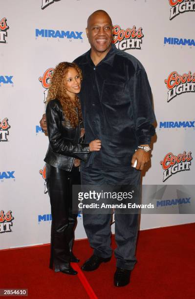 Actor Tiny Lister and his wife Felicia arrive at the Los Angeles premiere of "My Baby's Daddy" on January 8, 2004 at the Egyptian Theatre, in...