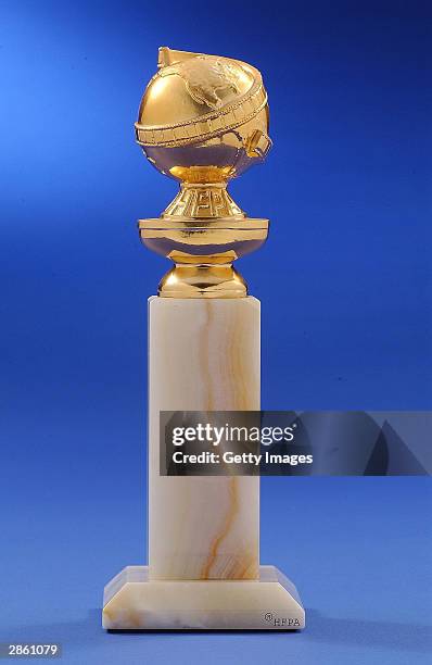 This undated photo shows the Golden Globe statuette. GOLDEN GLOBE, HOLLYWOOD FOREIGN PRESS ASSOCIATION and GOLDEN GLOBE statuette design mark are the...