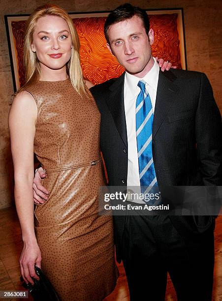 Actress Elisabeth Rohm and journalist Dan Abrams attend the after-party for the special screening of TNT's "The Goodbye Girl" at The Four Seasons...