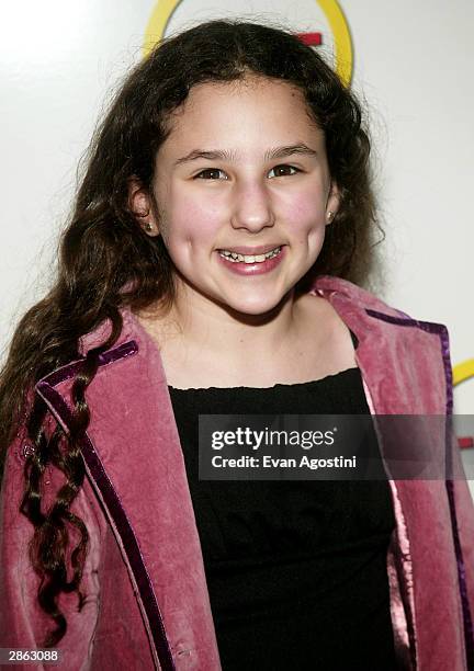 Actress Hallie Kate Eisenberg attends a special screening of TNT's "The Goodbye Girl" at Cinema 1, January 12, 2004 in New York City.