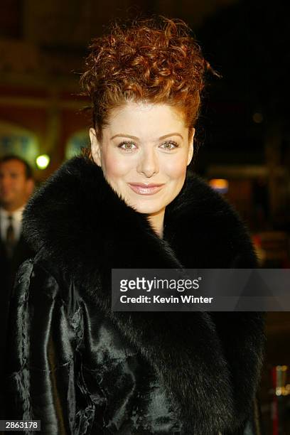 Actress Debra Messing attends the Los Angeles premiere of Universal Pictures' film "Along Came Polly" at the Grauman's Chinese Theatre January 12,...