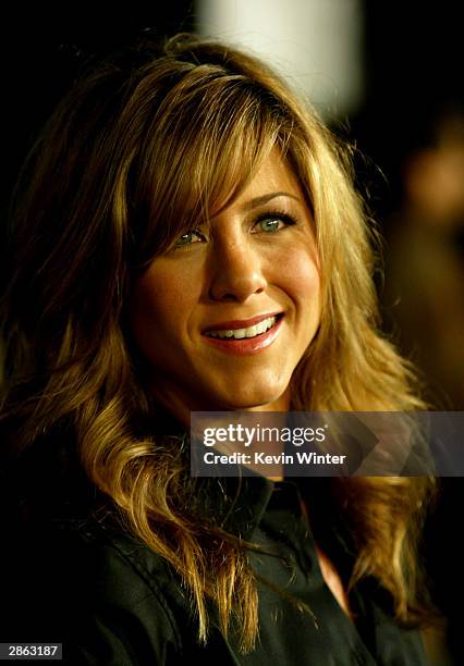 Actress Jennifer Aniston attends the Los Angeles premiere of Universal Pictures' film "Along Came Polly" at the Grauman's Chinese Theatre January 12,...