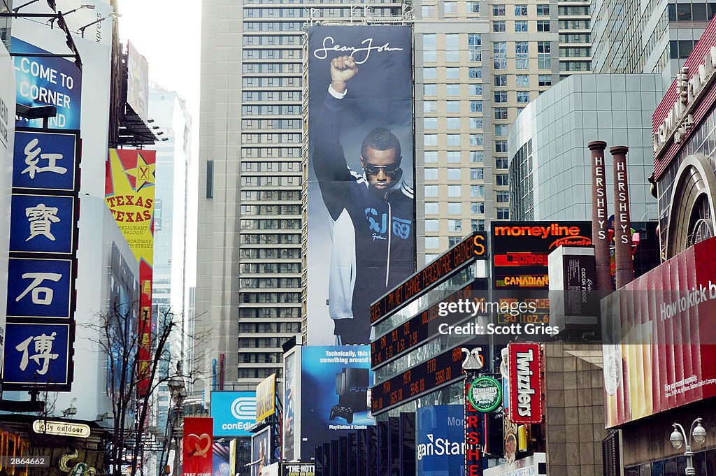 Sean John Billboard In Times Square