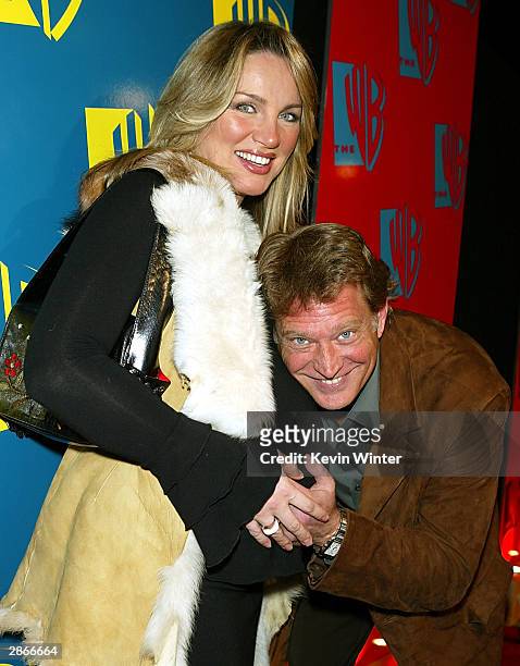 Hollywood, CA Actor Christoper Rich with wife Eva arrives to The WB Networks 2004 All-Star Winter Party on January 13, 2004 at the Hollywood and...
