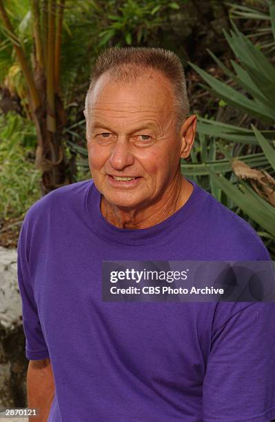 Promotional portrait of Rudi Boesch , one of the 18 castmembers participating in 'Survivor: All-Stars,' Contadora Island, Pearl Islands, Panama,...